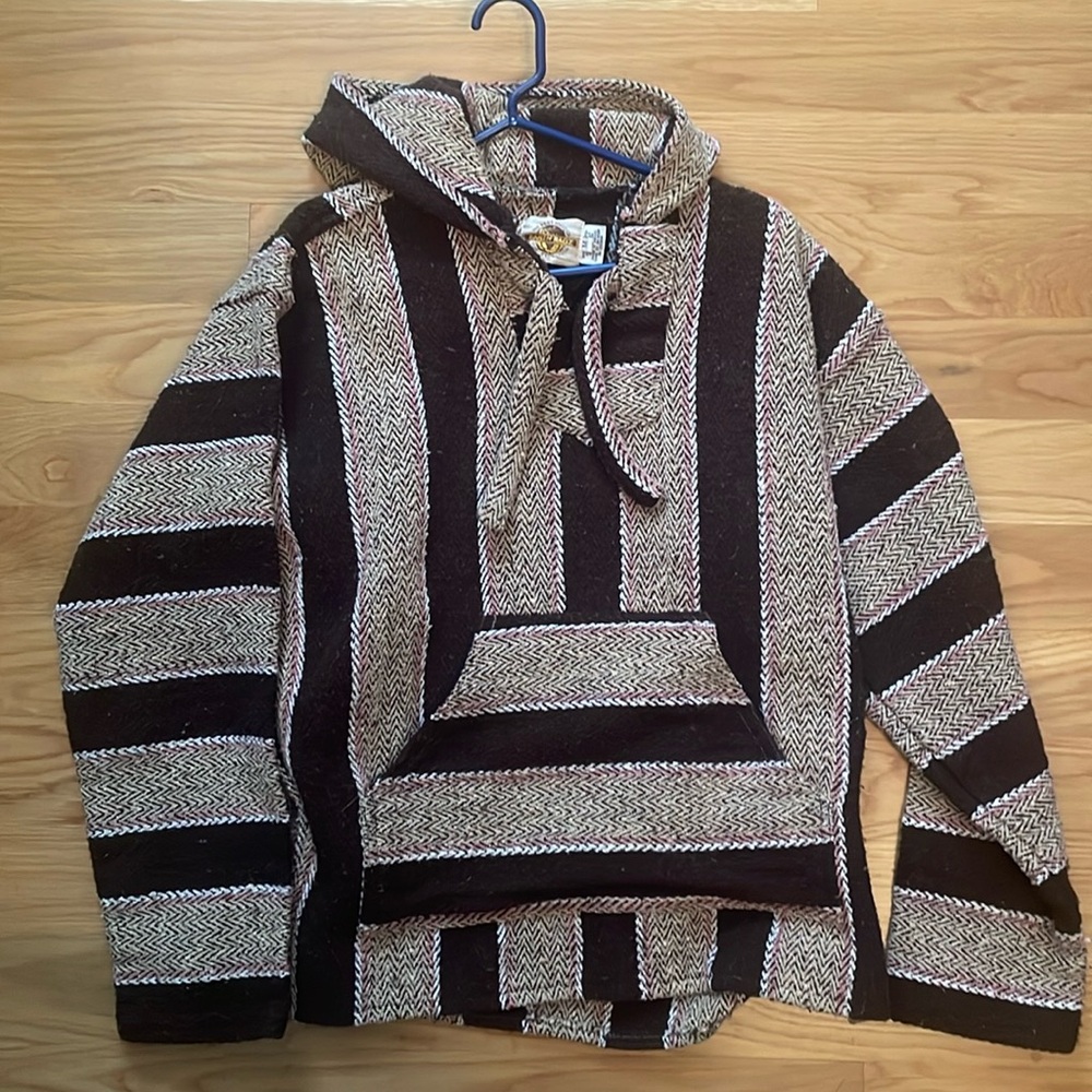 Earth Ragz size M boho “drug rug” style hoodie